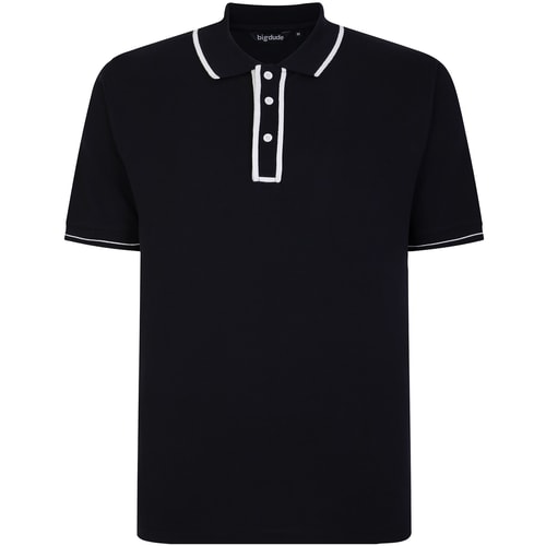 Bigdude Original Tipped Poloshirt Schwarz