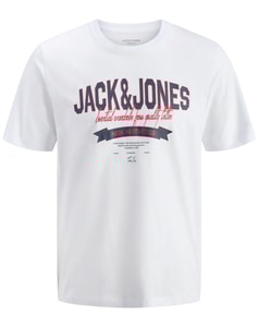 Jack & Jones Aesthetics Logo T-Shirt, strahlend weiß