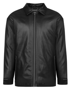 Bigdude PU Bomberjacke Schwarz