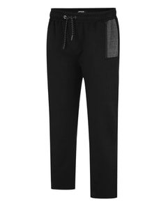 Bigdude Contrast Jogginghose mit Reißverschlusstaschen Schwarz/Kohle