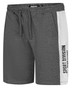 Bigdude Sport Division Loopback Jogger Shorts Anthrazit meliert