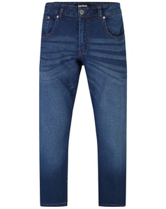 Bigdude Bootcut-Stretch-Jeans in dunkler Waschung