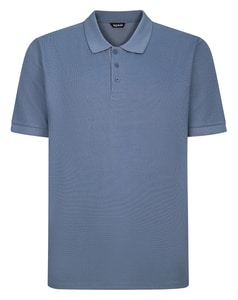 Bigdude Heavy Knit Polo Hellblau
