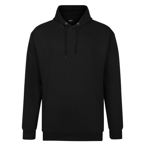 Bigdude Relaxed Fit Leichter Hoody Schwarz