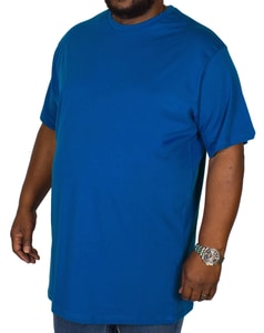 Bigdude T-Shirt mit Rundhalsausschnitt Königsblau Tall Fit