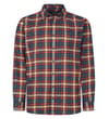 Cotton Rich Light Weight Flannel Shirt Blue