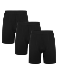 Bigdude 3er Pack Bambus Boxershorts Schwarz