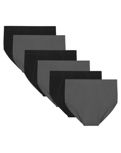 Bigdude 6er-Pack High-Rise-Slips Anthrazit