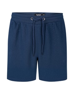 Bigdude Shorts mit Strukturmuster, Marineblau