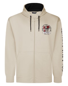 Bigdude Kapuzenpullover mit echtem Tattoo-Print, Stein