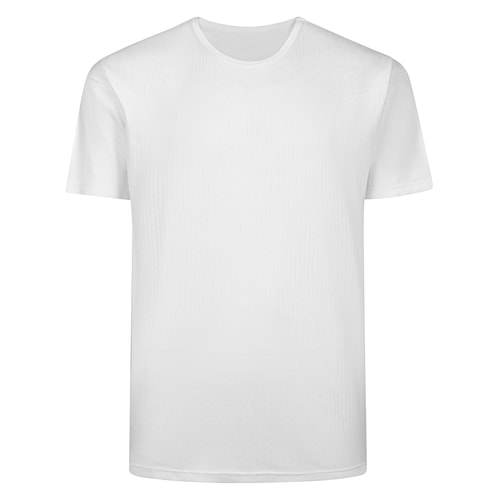 Bigdude Kurzarm-Thermo-T-Shirt Weiß