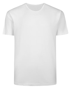 Bigdude Kurzarm-Thermo-T-Shirt Weiß