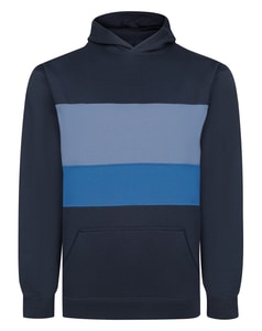 Bigdude Hoodie mit horizontalem Schnitt und Nähtechnik, Marineblau