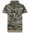 KurzarmCamouflageHoodie Khaki