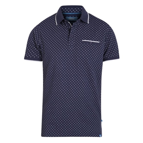 D555 Poloshirt Rogers Blau 