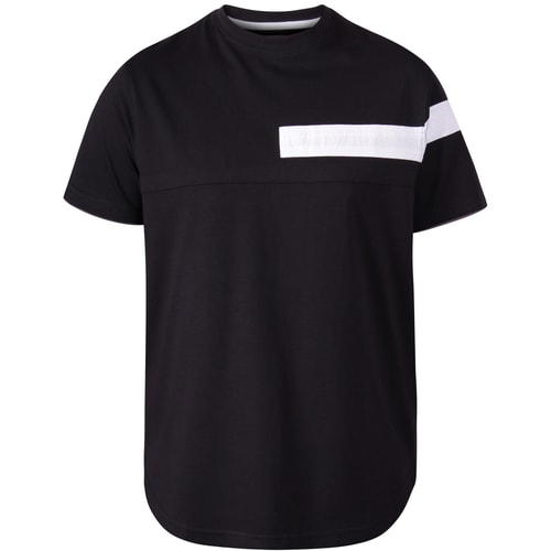 D555 Beat Couture Cut & Sew T-Shirt Schwarz
