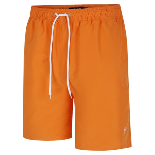 Bigdude – Badeshorts in Uni-Optik, Orange