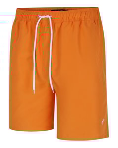 Bigdude – Badeshorts in Uni-Optik, Orange
