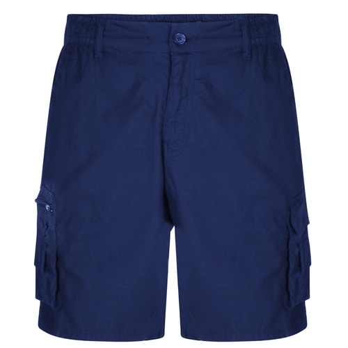 Bigdude Leichte Cargo-Shorts mit Gummizug in der Taille Marineblau