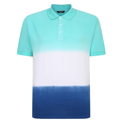 Bigdude Ombre Poloshirt Blau