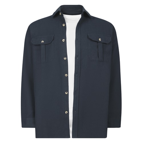 Bigdude Heavy Twill Overshirt Mitternachtsblau