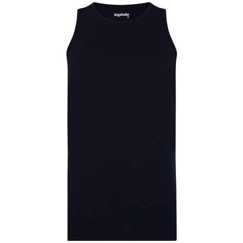 Bigdude Einfarbige Weste Marineblau