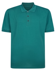 Bigdude Soft Jersey Sommer-Polohemd, Türkis, Größe L