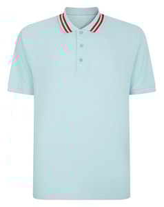 Bigdude – Piqué-Poloshirt mit dicker Kante, Türkis