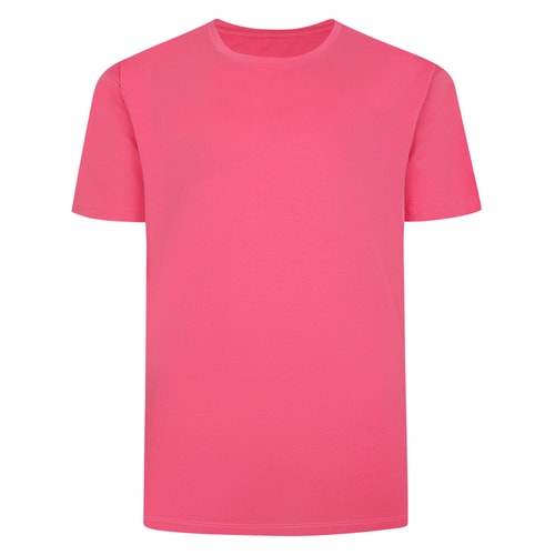 Bigdude Einfarbiges T-Shirt Rosa