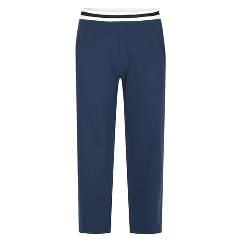 Bigdude Easy Fit Schlafanzughose mit offenem Saum, Marineblau