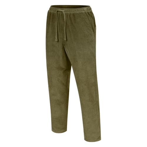 Bigdude Cordhose mit elastischem Bund, Dunkeloliv