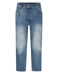 Bigdude Jeans mit starkem Gummizugbund, mittlere Waschung