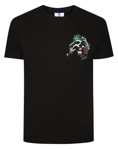 Offiziell lizenziertes Joker-T-Shirt von Bigdude, Schwarz