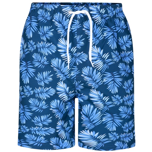 Bigdude Badeshorts mit Blumenmuster, Marineblau