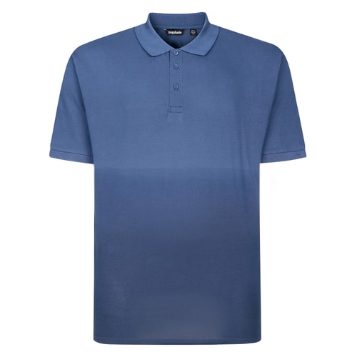 Bigdude Ombre Poloshirt Mitternachtsblau/Dunkelblau