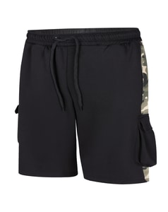 Bigdude Cargo Camo Shorts Schwarz/Khaki Camo