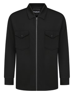 Bigdude Interlock Zip Shacket Schwarz