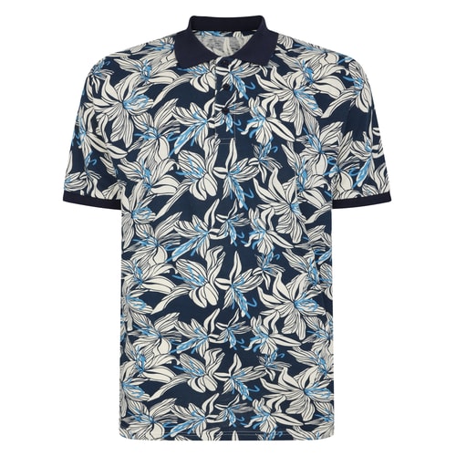 Bigdude Flower Polo Navy