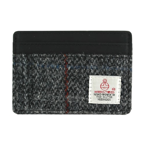 The British Bag Company Grey Harris Tweed Card Holder