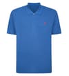 Embroidered Polo Shirt Dusty Blue Tall