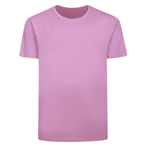 Bigdude Einfarbiges Rundhals-T-Shirt, Mauve