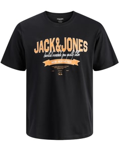 Jack & Jones Aesthetics Logo-T-Shirt Schwarz