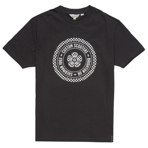 Ben Sherman Custom Scooters T-Shirt mit Aufdruck Schwarz