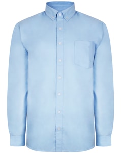 Bigdude Oxford Hemd Hellblau Tall Fit 