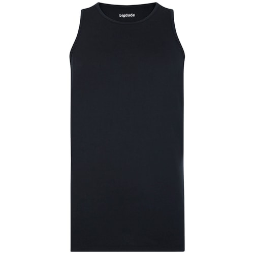 Bigdude einfarbiges Tanktop Blau