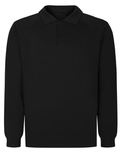 Bigdude Strickpolohemd Schwarz