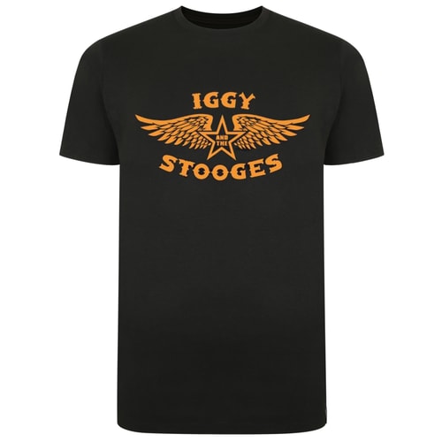Offizielles Iggy And The Stooges Print T-Shirt Schwarz