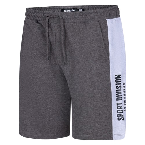 Bigdude Sport Division Loopback Jogger Shorts Anthrazit meliert