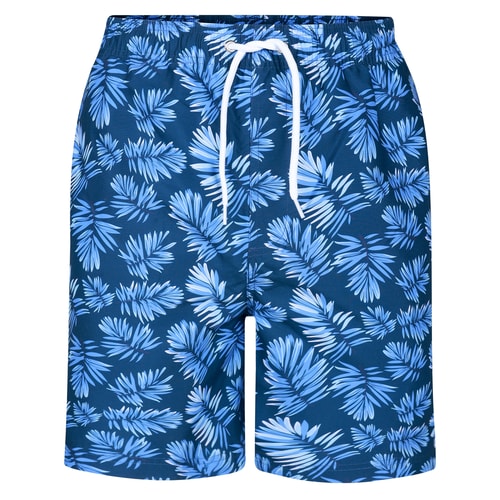 Bigdude Badeshorts mit Blumenmuster, Marineblau