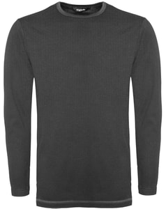 Bigdude Thermo Langarm Shirt Grau